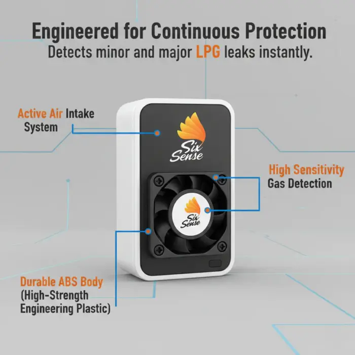 Six Sense - LPG PNG Gas Leak Detector - Image 5